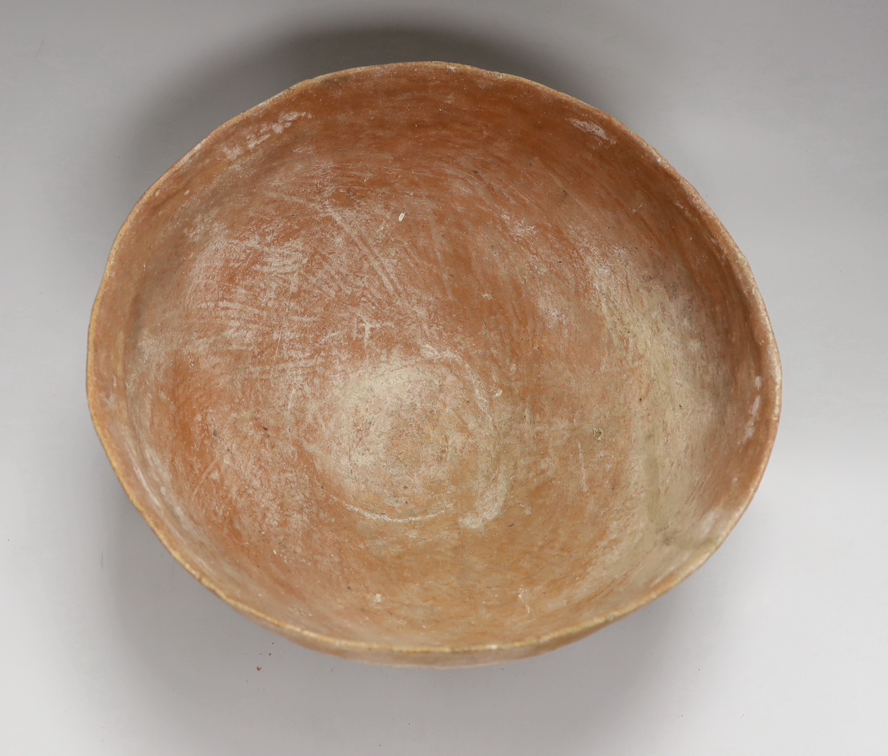 A Palestine pottery bowl, circa 3200-2500 BC, 35cm diameter